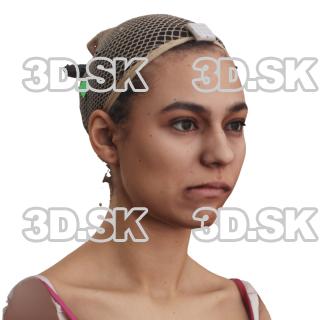 Alexia Madrid Raw Morph Scan -  Jaw Sideways Right