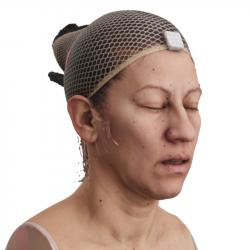 Head Woman 3D Phonemes And Emotions Hispanic