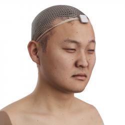 Head Man Asian 3D Phonemes And Emotions